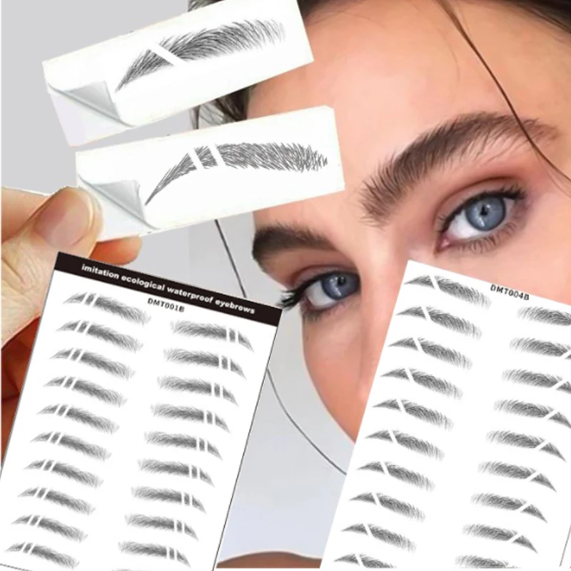 Eyebrow Tattoo Sticker Stencil Waterproof Eyebrow Tattoo Tools Templates Cosmetics Professional Makeup Eye Brow Shaper Sticker