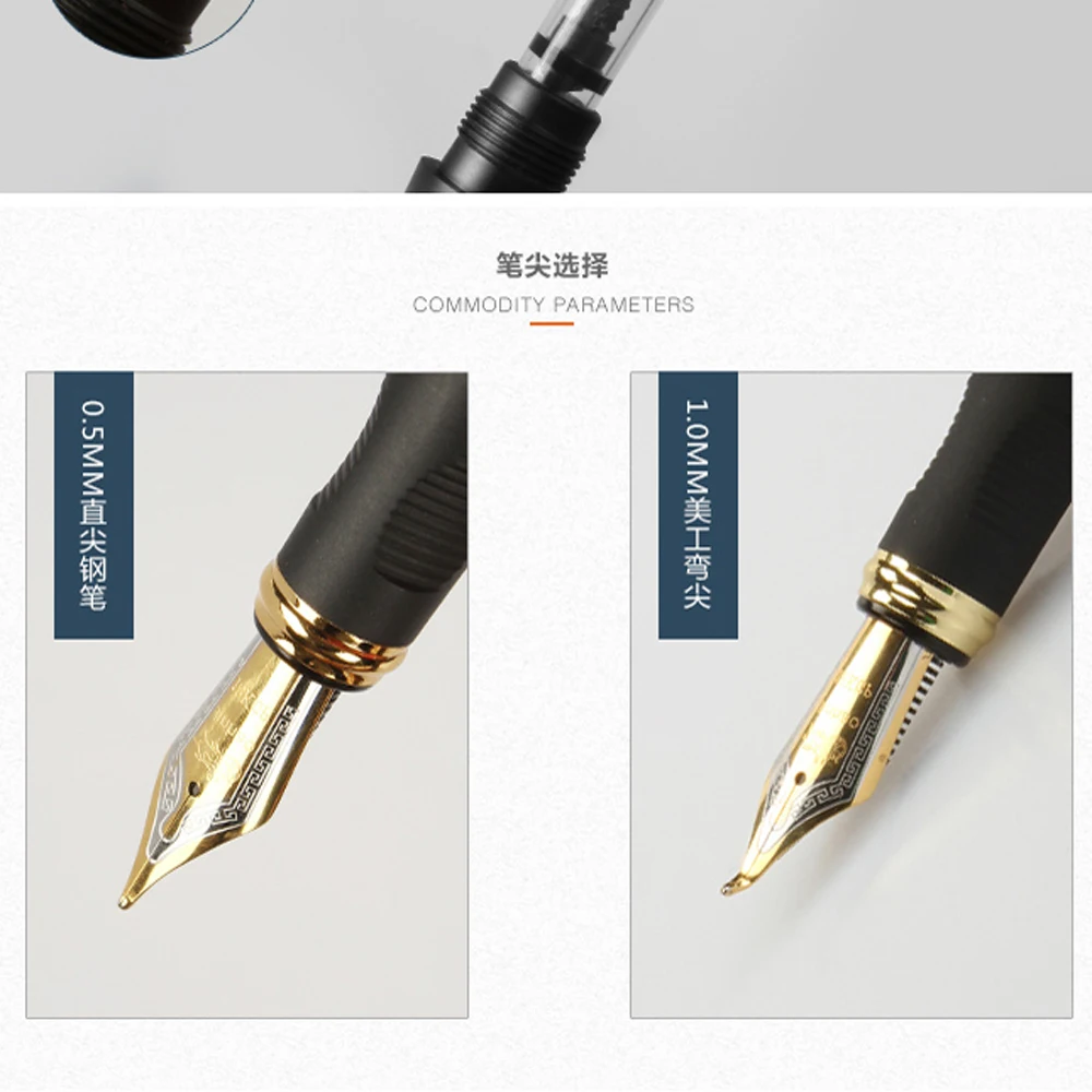 High Quality JINHAO X450 GOLDEN METAL Fountain Pen Milky white Stationery Office School Supplies