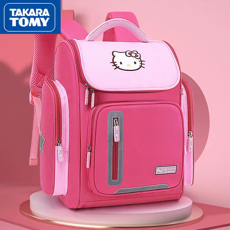 TAKARA TOMY Fashion Cartoon Comfortable Waterproof Wearable Backpack Simple Leisure Large Capacity Children's School Bag