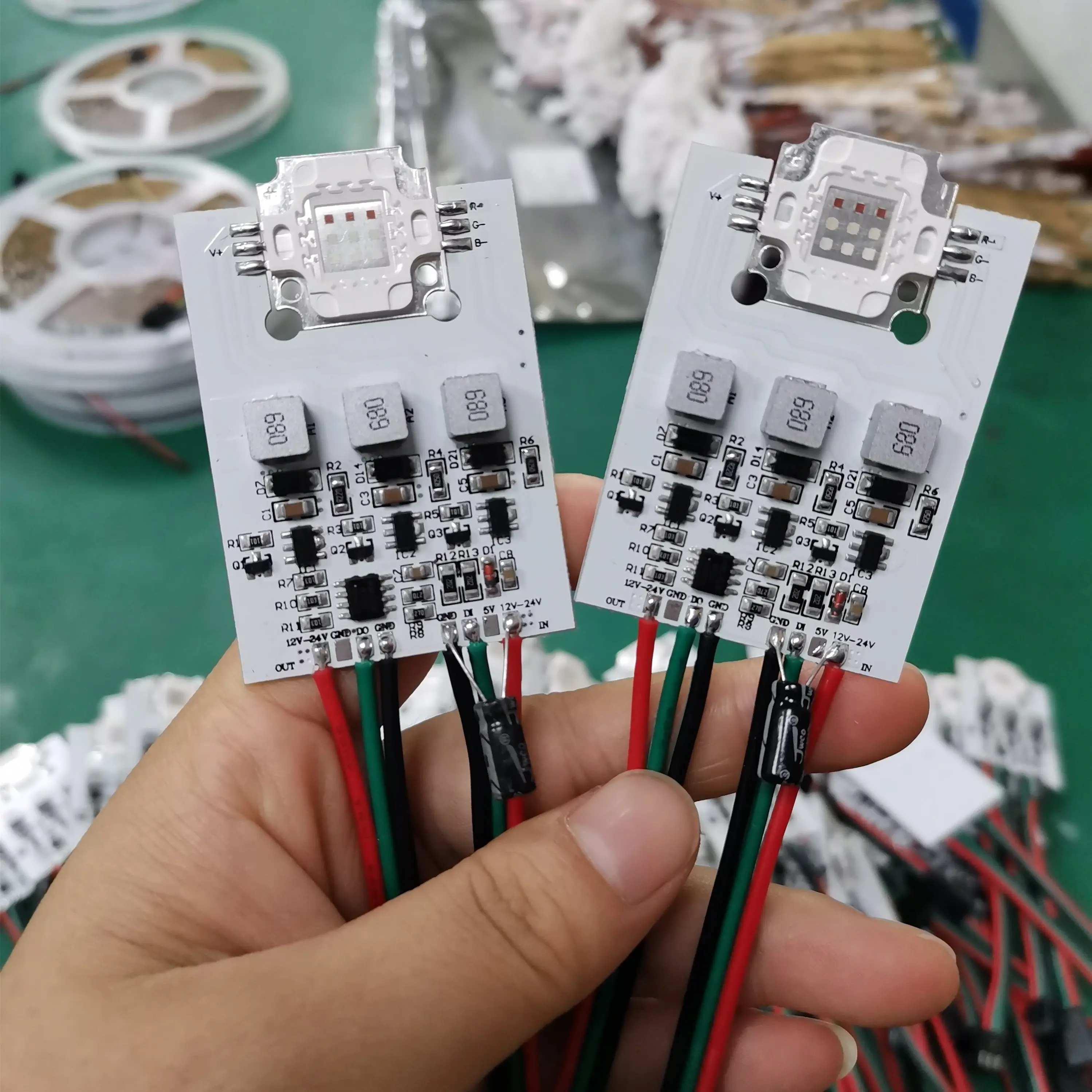 DC12V  WS2811 UCS2904 10W RGB RGBW high power 9W led pixel modules RGB addressable full color pixel Module light for landscape