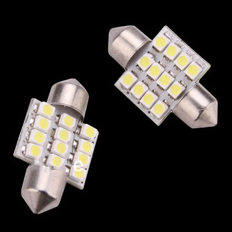 2pcs Top Ice Blue 12LED 12SMD 1.25\