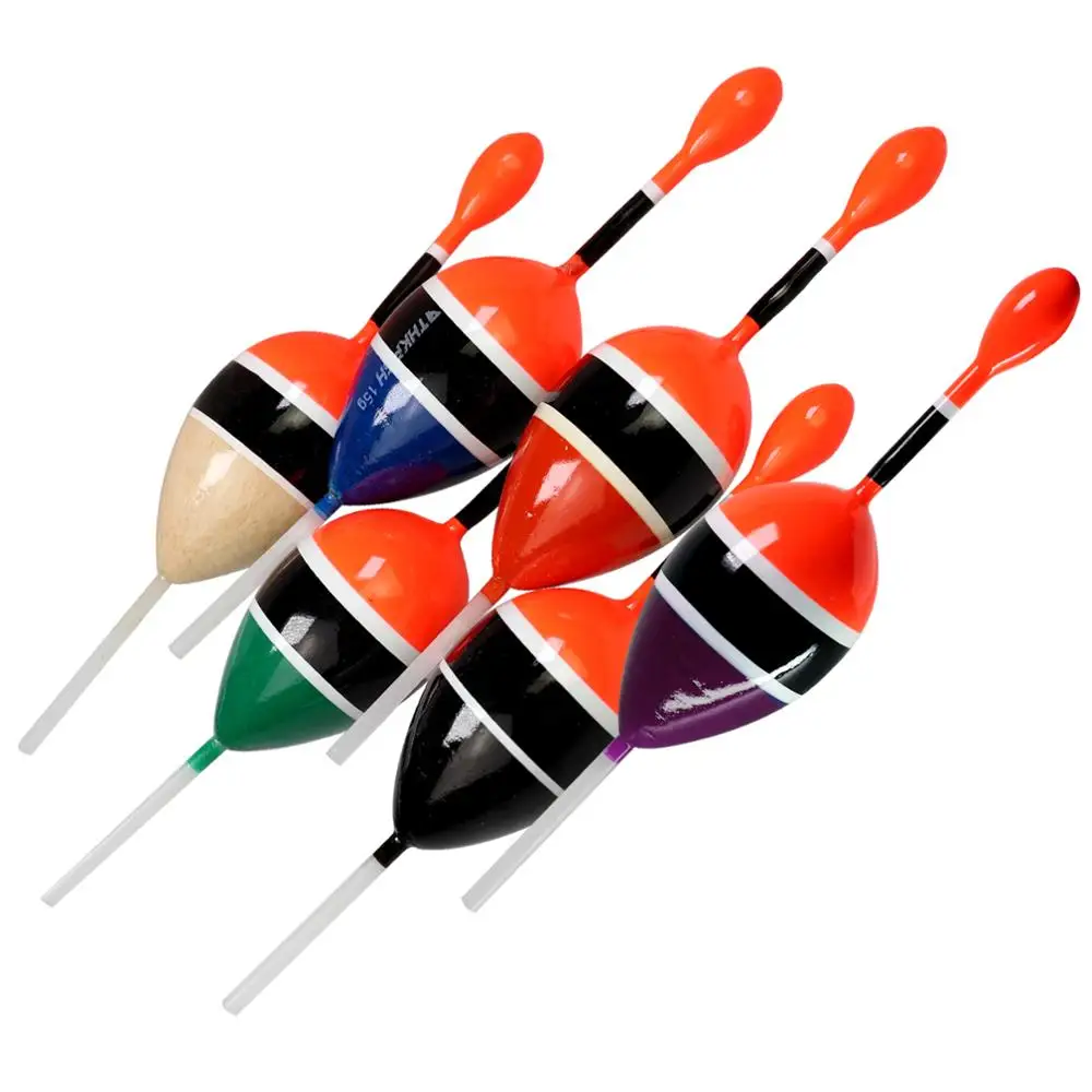 THKFISH 5 pz Galleggianti Da Pesca Slip Bobber Rigs Balsa Legno Mare Galleggiante Da Pesca 5g 15g Bue Da Pesca Galleggianti Per La Pesca Pesce Gatto