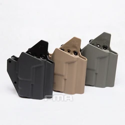 Light-Bearing Gun Holster, jaqueta curta para Glock 17 e Inforce, lâmpadas APLC, Airsoft Pistol Case, suporte de caça, TB-FMA G17S com SF