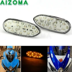 Motocicleta LED Flush Mount Turn Signals, indicador Blinker, pisca-pisca luzes para Suzuki GSXR, GSX-R, 600, 750, 1000, 2005-2016, 2006, 2008