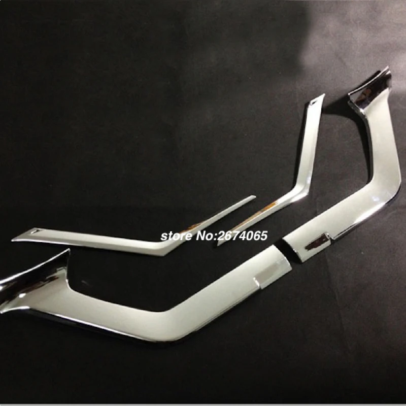 For 2014 2015 2016 Nissan X-Trail T32 Rogue Front Bumper Grille Grill Cover Trim X Trail XTrail ABS Car Styling Accessories 4pcs