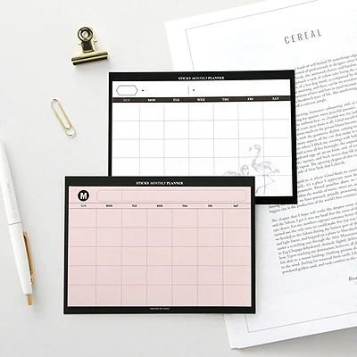 30Sheets Creative Simple Desktop Schedule Tearable Month Plan Note Book Work Efficiency Summary Plan Memo Pad To Do List