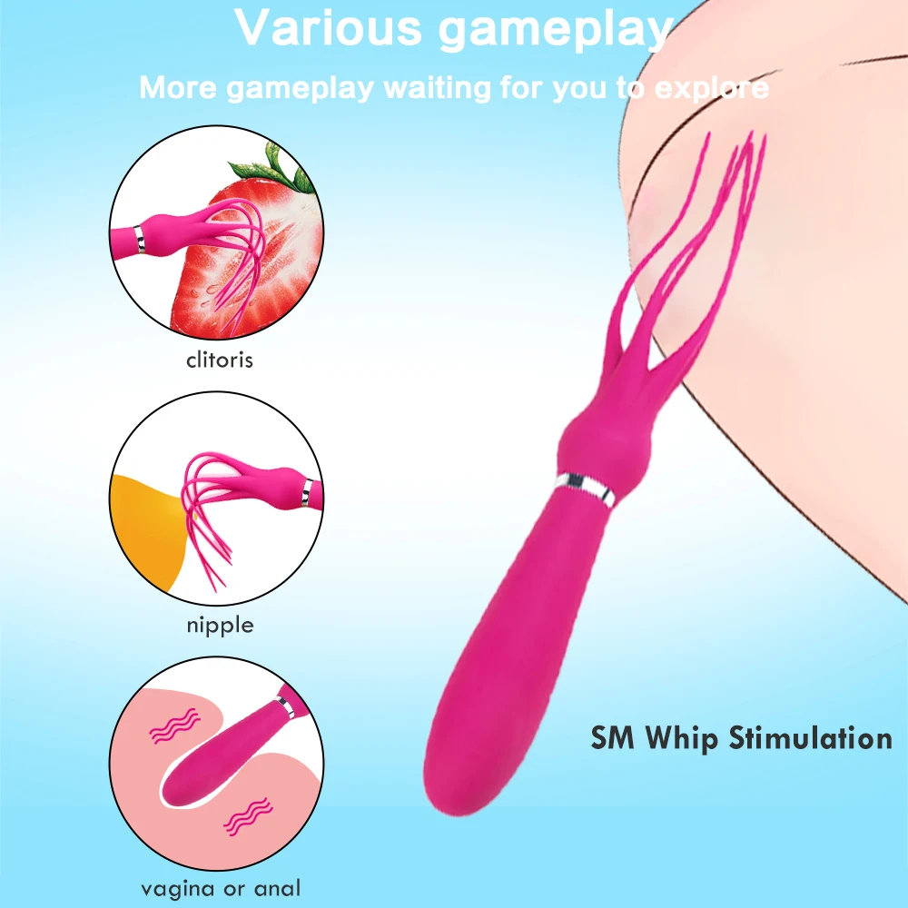 9 Frequency SM Whip Ddual-Motor Octopus Vibrator Clitoral Anal Plug Vibrator Massager Female Sex Toy For Men Adult Sex Shop