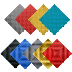 Garage Floor 40x40cm Car Beauty 4S Shop Plastic Splicing Grille Mats Car Wash Floor Square Drain Grid Mat for Wash Used Car