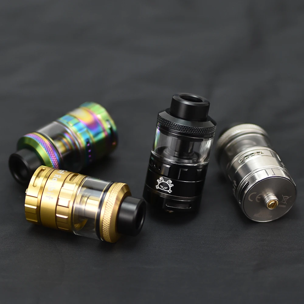 Лидер продаж, бак Fat Rabbit RTA, 5,5 мл, одна двойная катушка, диаметр 28,4 мм, бесступенчатая конструкция, 810 капельный наконечник, электронная сигарета