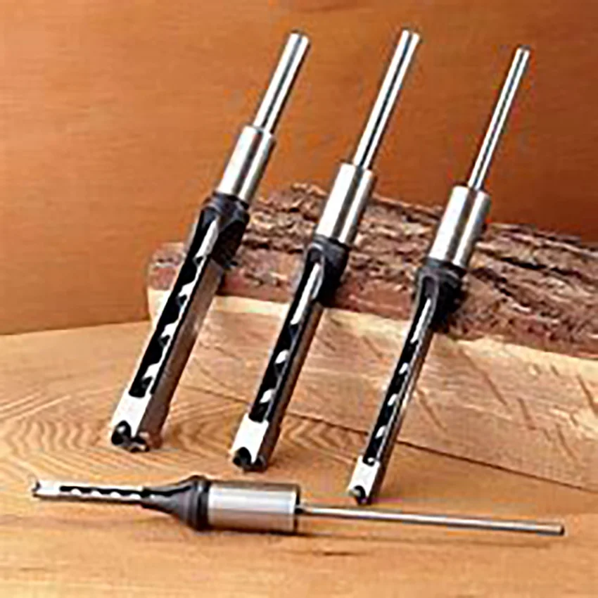 6-30mm Woodworking drilling tool square hole drill/ Square Drill Bits Drill Core Set Auger Mortising Chisel