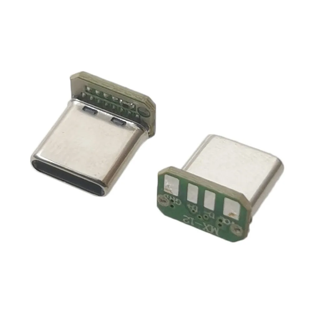 100 pz 16P USB 3.1 tipo C Jack maschio Patch Board verticale 16pin con PCB 3A Fast Charge USB-C connettore spina