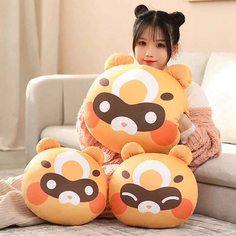 Genshin Impact Pillow Xiangling Guoba Raccoon Plush Toy Moonlight Merriment Festival Raccoon Pillow Plushie Anime Gifts For Fans