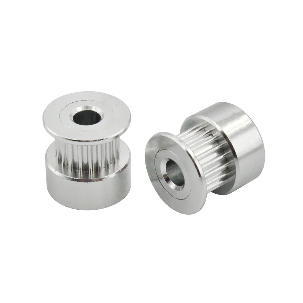 3D Printer Parts 10PCS 20Teeth GT2 Timing Pulley Bore 5/ 6.35/ 8mm for GT2 Timing Belt Small Backlash Aluminium Gear