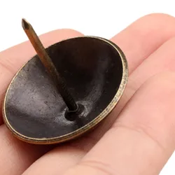 5pcs/1pc Nails Antique Bronze Decorative Upholstery Tacks Stud Jewelry Box Furniture Pushpin Iron Doornail Vintage 3cm