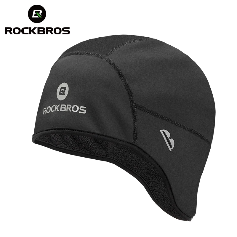 

ROCKBROS Bicycle Cap Winter Fleece Windproof Hat Relective Comfortable Headwear Ultra-light Keep Warm Wicking Cycling Equipment