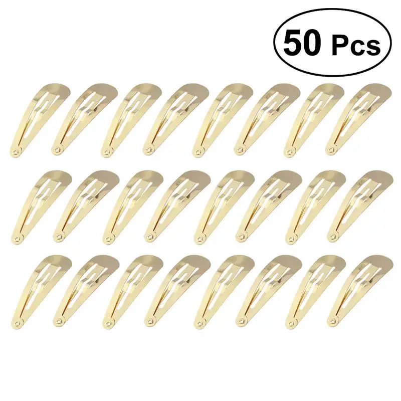 

50pcs Snap Hair 4.8cm Rose Gold Simple Kids Kids Kids Kids Kids Kids Kids Hair Barrettess For Girlss For Girlss For Girlss For