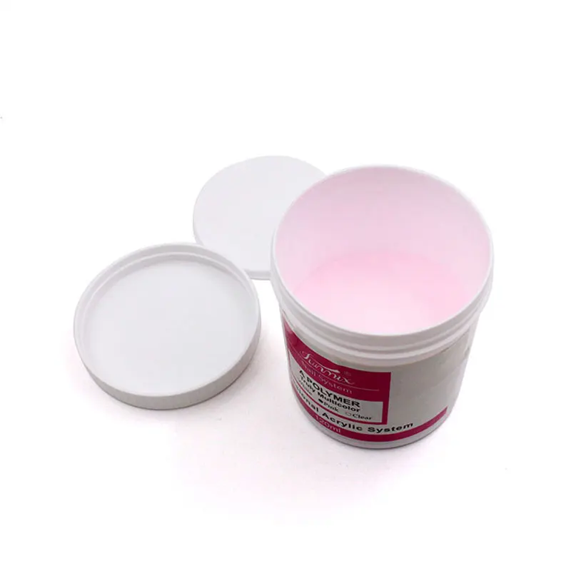 Poudre acrylique rose clair blanc pour nail art 3D, accessoire de manucure, 120ml