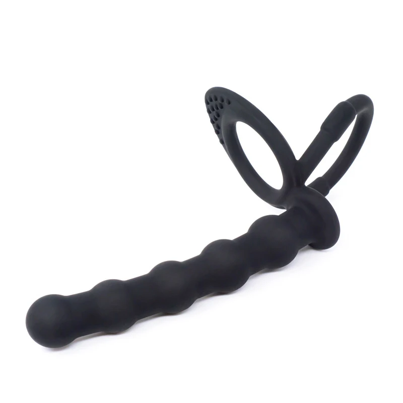 NEW Anal Beads Sex Toys For Men Silicone Double Rings Anal Plug Stimulator G-spot Massager Anal Erotic Toys For Couple