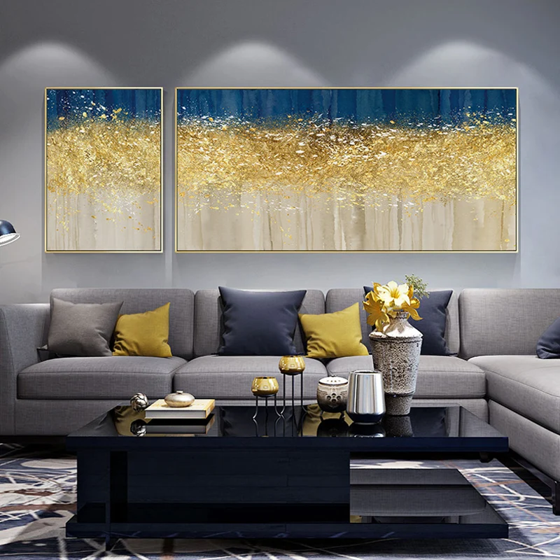 

EECAMAIL Diamond Painting Living Room Simple Modern Abstract Art 5D Diamond Embroidered Two Paintings Light Luxury Diamond