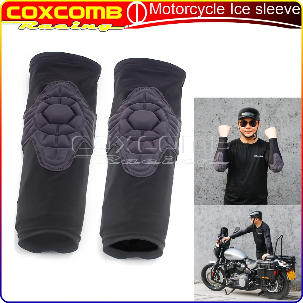 

Motorcycle Elbow Pads Rider Arm Sleeves Anti-impact Men's Breathable Protective Ice Sleeve Elbow Protection S M L XL XXL