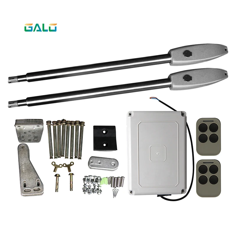 Duel Gate Opener PKMC022 Heavy-Duty Solar Dual Automatic Gate Opener Kit for Wide Swing Gates Up to 20 Feet