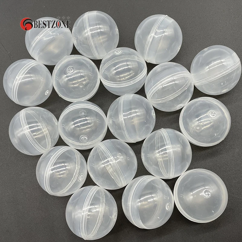 5/10Pcs Diameter 38MM Transparent Plastic Surprise Balls Toy Capsules Empty Eggshell Can Open Box For Vending Machine Kids Gift