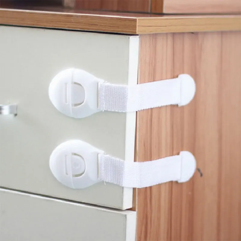 10PCS/Lot Baby Safety Protector Child Cabinet Locking Multi-function Plastic Locks Protection Children Locking For Doors Drawers