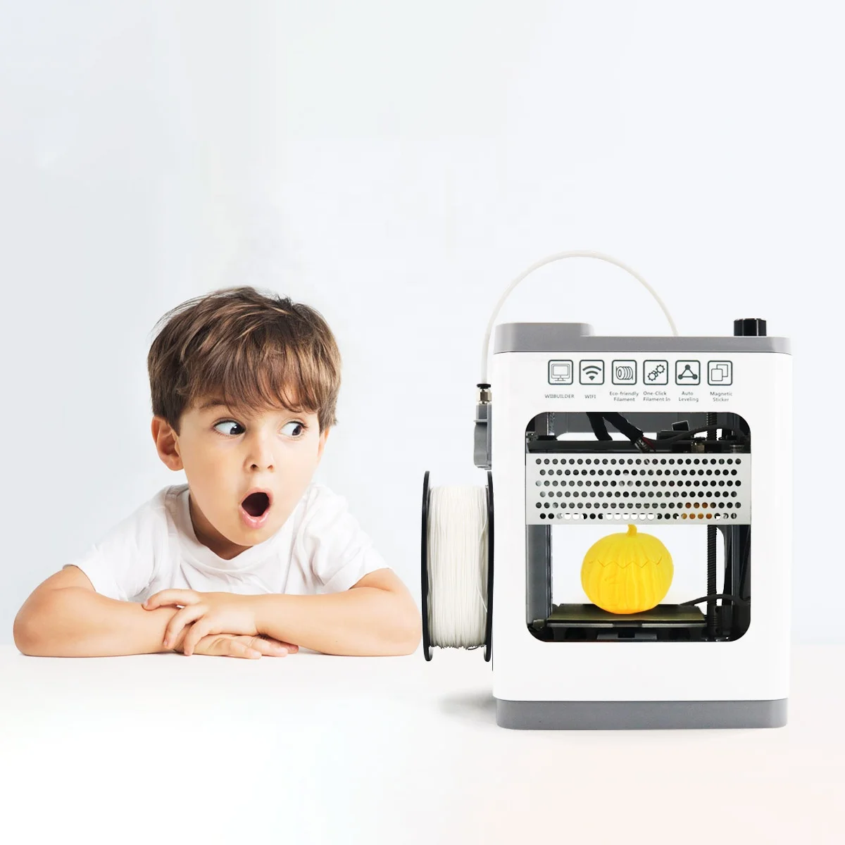 Tiny design 3d printer kit auto-leveling machine for children use