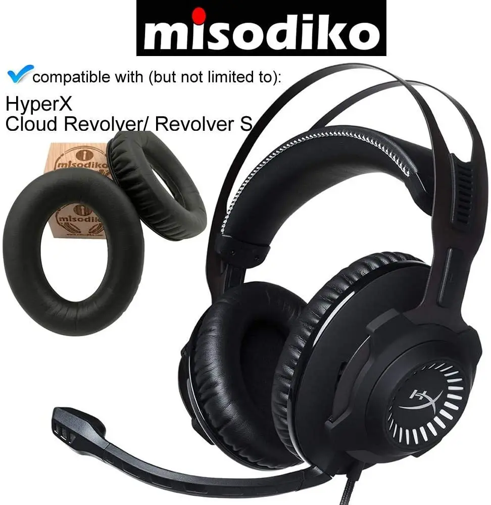 استبدال بطانة للأذن وسادة عدة-ل HyperX سحابة مسدس/مسدس S سماعة الألعاب ، سماعات إصلاح أجزاء وسادات الأذن مع Mem