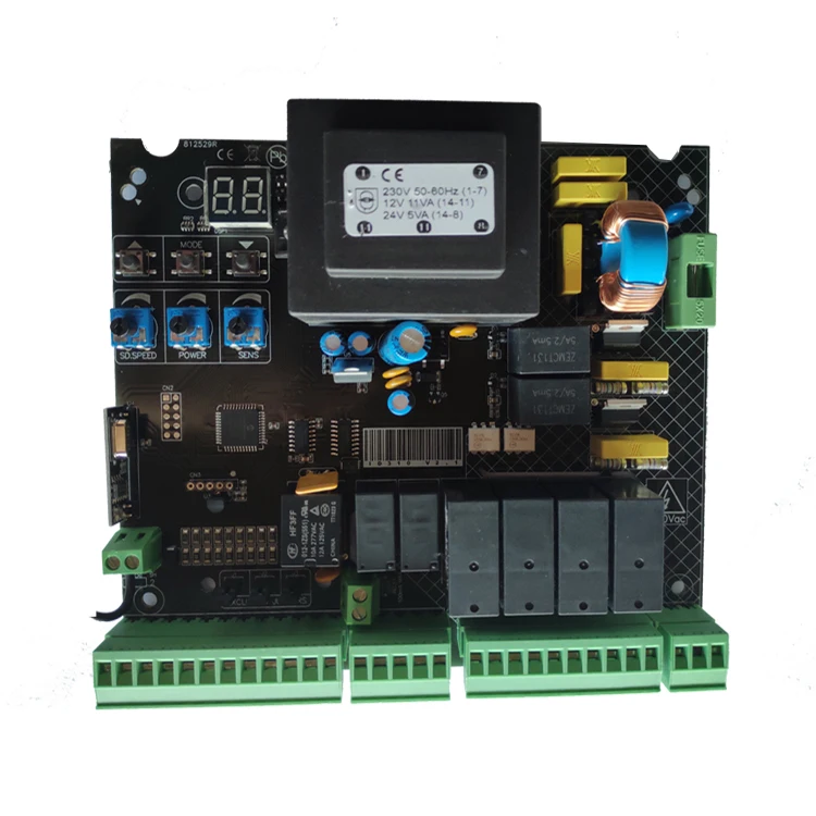 Placa de circuito PCB de 220V y 110V, placa de Control para abridor automático de portón oscilante, brazos dobles individuales, abridor de puerta