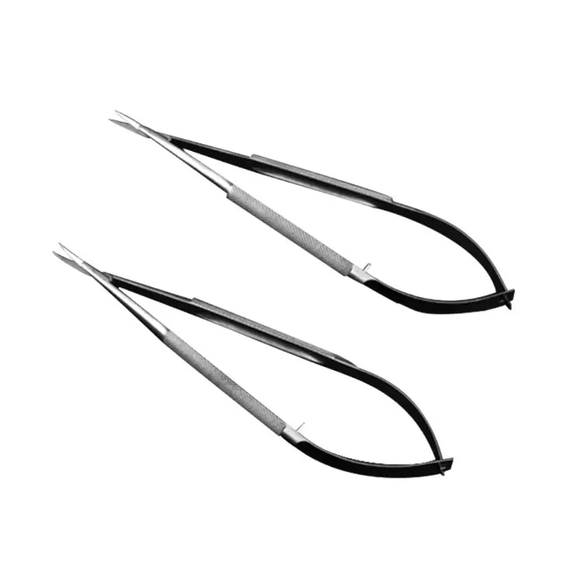 Spatola a pinza microscopica a forbice Micro gancio pinzetta 12cm acciaio inossidabile
