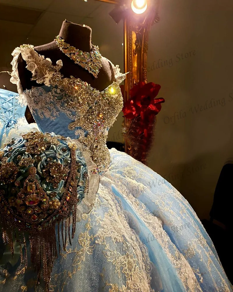 الأزرق vestidos دي xv años Quinceanera فساتين زين مشد موثوق بها في فينتا دي Vestidos دي Quinceaneras الحلو 16 فستان