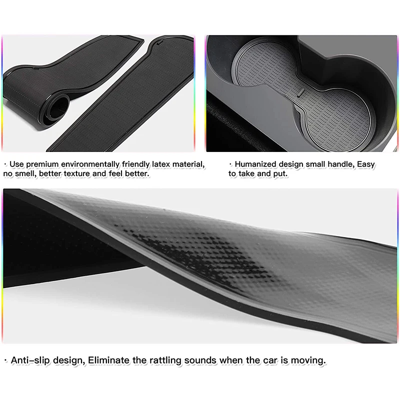 Rubber Door Groove Mat for Nissan Juke F15 Qazana 2011~2017 Cushion Gate Storage Slot Coaster Dust-proof Car Inner Sticker Auto