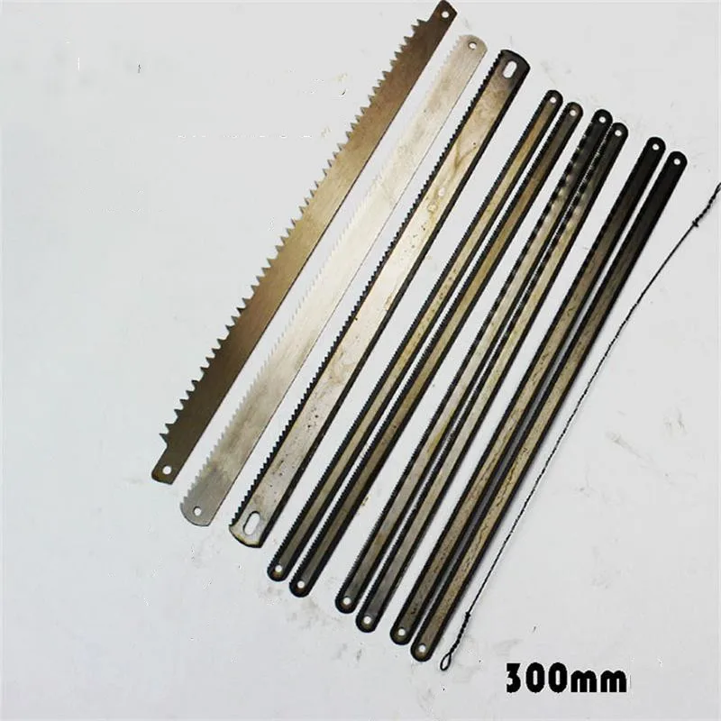 10pcs 12 inch hacksaw blades for woodworking hand with strong high carbon steel high toughness saw blades