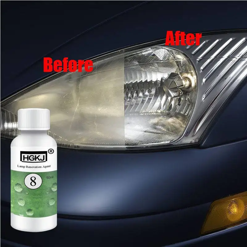 20/50ML Car Lights Cleaning Agent Repair Renewal Kit Car Refurbishment Renovation Cleaning Brightener Restoration Lens Headlamp