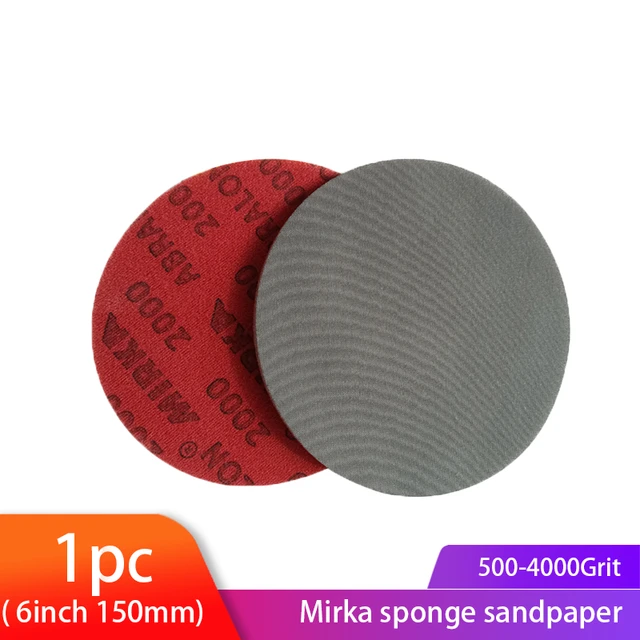 6 Inch Sanding Disc Sponge Mirka Abralon 150mm Sanding paper 180 4000 Grit Foam Hook Loop Discs For Car Polishing Buffing AliExpress 1420