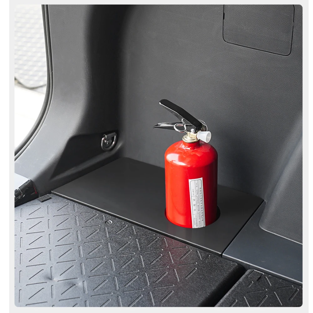 1Pcs Car Fire Extinguisher Bracket Panel Car Trunk Snap Type Protection Car Styling For Toyota RAV4 2020 Accessories