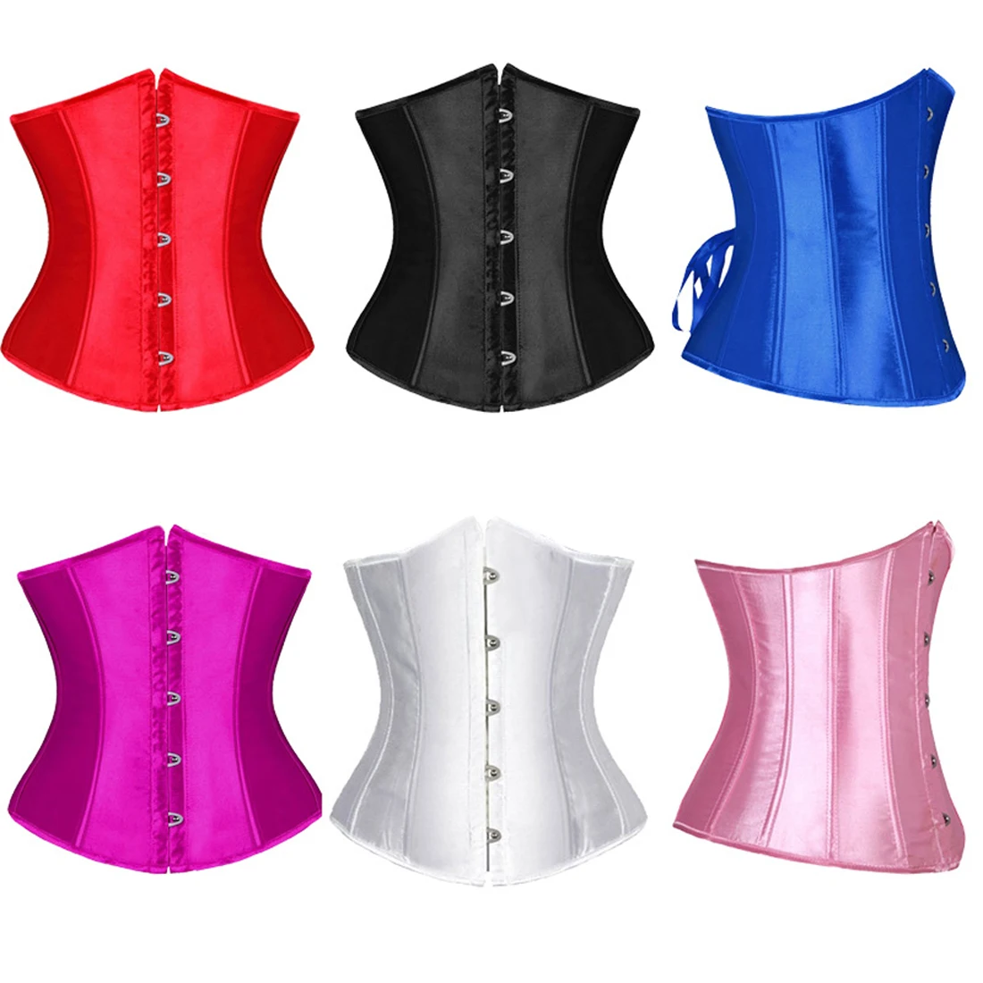 Women Underbust Corset Sexy Bustiers Workout Shape Body Belt Slimming Shapers Girdles Cummerbunds S-XXXL