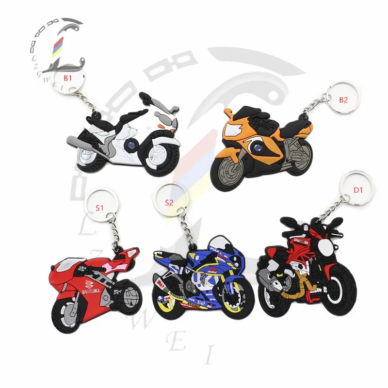 New Fashion Motorcycles Model Keyring Keychain For Yamaha Honda Kawasaki BMW Suzuki Duckti Off-road Mountain bike Key Ring Car