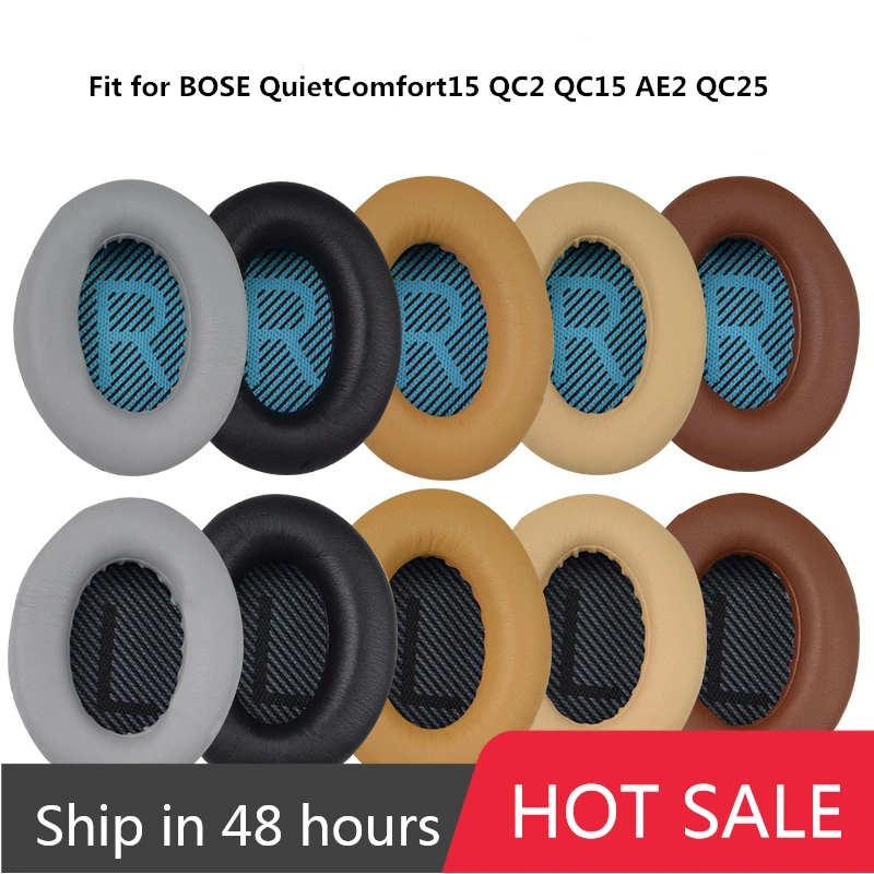 Ear Pads For BOSE QC2 QC15 AE2 QC25 QC35 Headset Replacement Headphones Memory Foam Replacement Earpads Foam Ear Pads