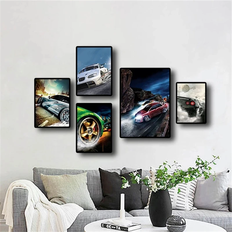 Need For Speed Poster World Famous Racing Car Rally Picture Modern Quality Canvas Painting Room Living Sofa Wall Art Home Decor