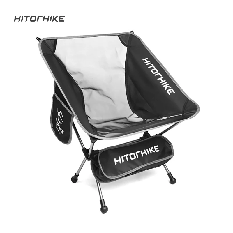 Hitorhike Camping Chair Outdoor Folding  Portable Moon Chair For Picnic Beach Fishing Extended Hiking Seat Garden Ultralight