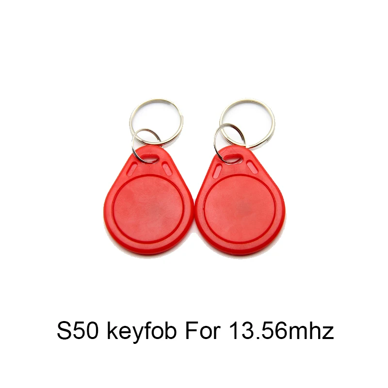 100pcs 13.56MHz RFID Key Tags Finder Badge Card Token Attendance Management Keychain ABS Waterproof IC M1 S50 Keyfobs Tags