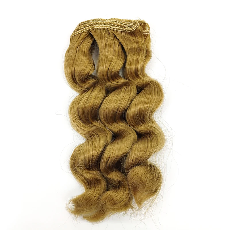 AAAA High Quality 15 cm high temperature heat resistant doll hair for 1/3 1/4 1/6 BJD Synthetic diy curly doll wigs Accessories