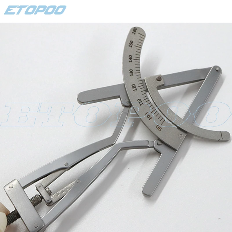 Stainless steel 90-160degree rhinoplasty instrument measuring ruler nasal gauge with scale rhinoplasty nose tip measure