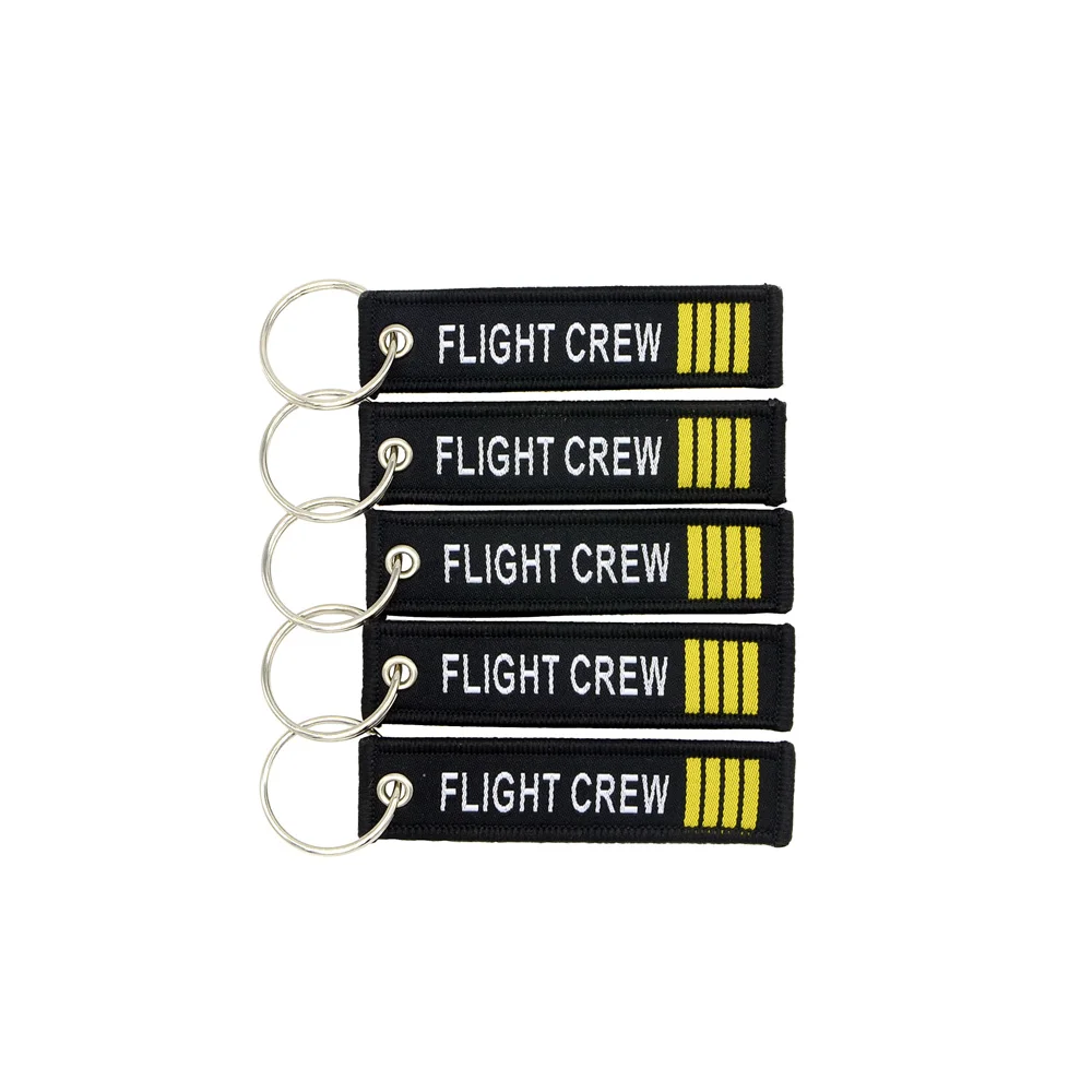 5PCS/LOT Kiss Me Before Flight Keychain 7.7*2CM Flight Crew captain Tag Key Chain Aviation Gifts