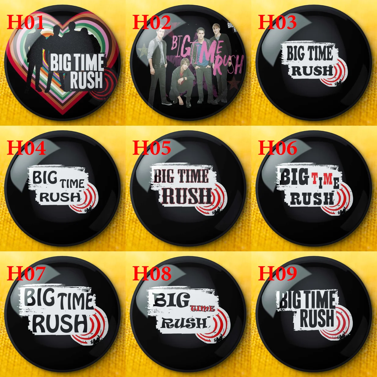 big time rush  Soft Enamel Pin Funny Clothes Brooch Metal Lover Jewelry Collar Women Fashion Gift Lapel Pin Creative Cartoon