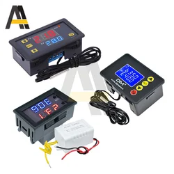 W3230 W1209 AC DC 12V 24V 110-220V LCD Digital Display Microcomputer Temperature Controller With NTC 10K Sensor Probe