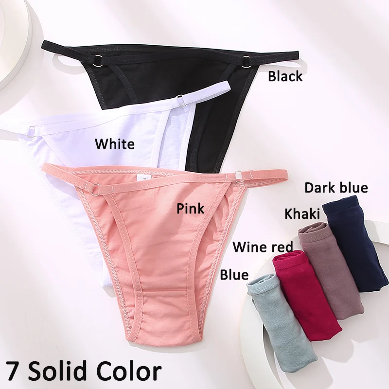 3PCS/Set Cotton Panties Underwear Bikini Style Women\'s Lingerie Sexy Panties Female Underpants Design Waist Band Briefs Pantys