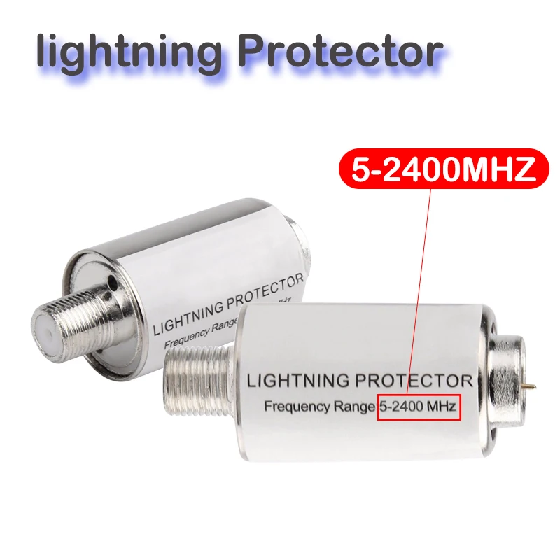 5-2400MHz Lightning Protector DVB S2 Satellite TV receiver satellite TV lightning protection Antennas coaxial Lighting Arrester